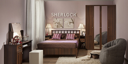 Кровать 1,6м с подъемным механизмом Sherlock 42.2